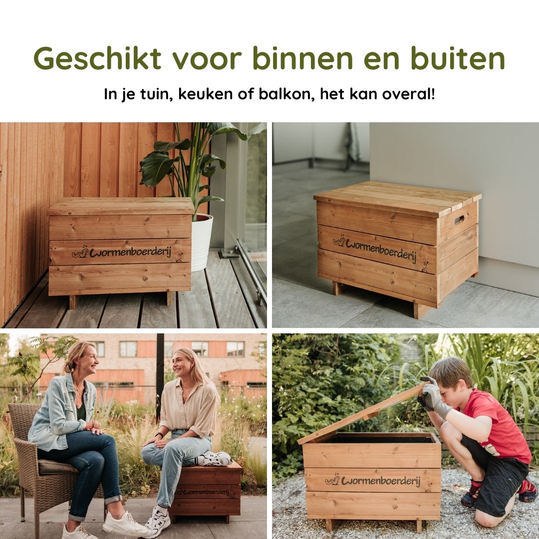 Wormenhotel van hout