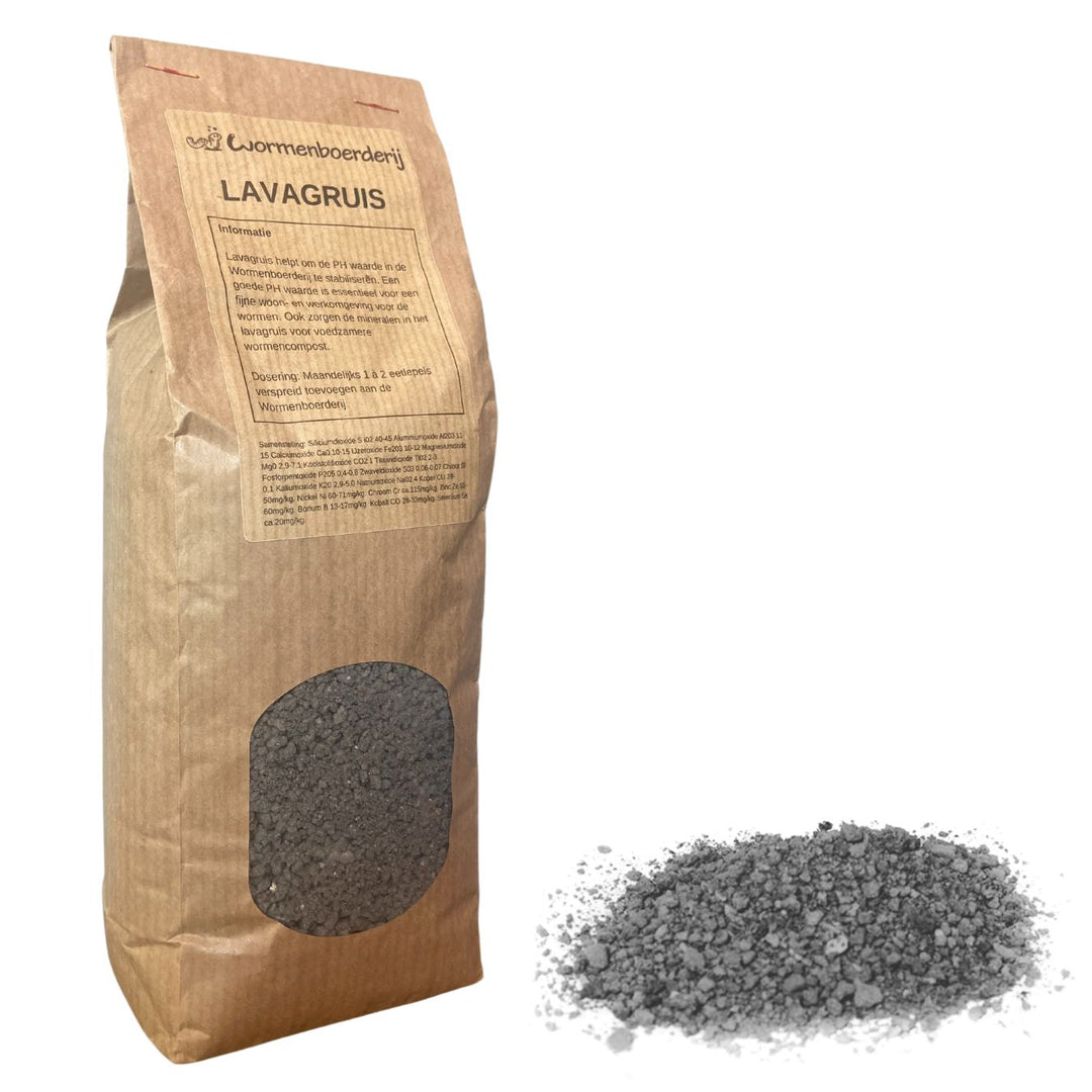 Wormenboerderij productafbeelding lavagruis lavameel